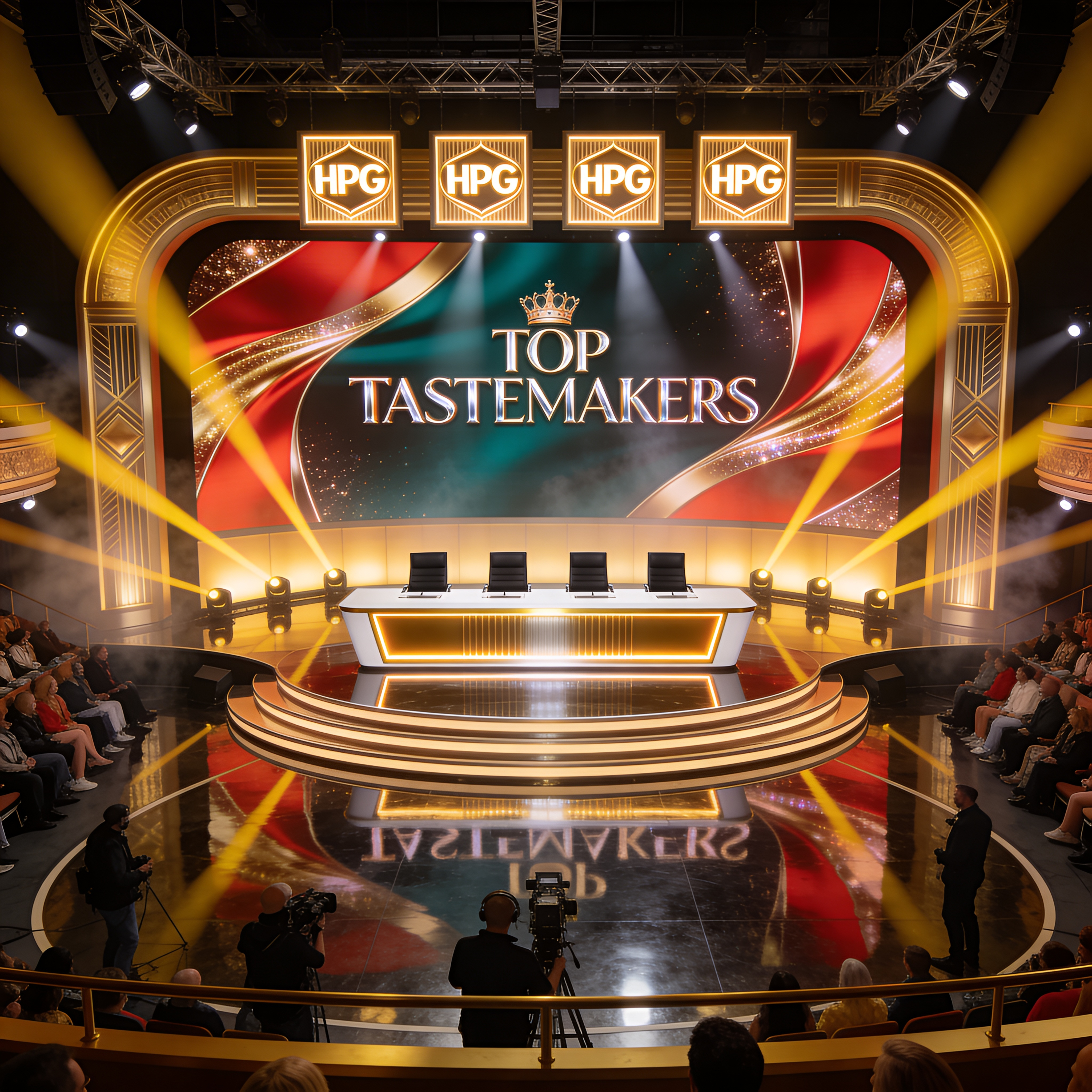 Top Tastemakers presented as a theatrical synthetic spectacle